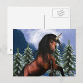 Kastanienzucht Unicorn Postkarte (Vorne/Hinten)