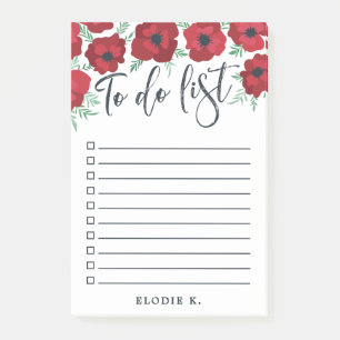 Kästchen für die Eingabe und Pinselschrift zum Auf Post-it Klebezettel