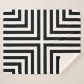 Kästchen mit schwarzem und weißem Streifen, Wieder Sherpadecke (Vorderseite (Horizontal))