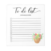 Kästchen Weiß anzeigen für Blume zur Ausgabe von S Notizblock (Vorderseite)