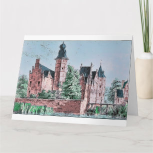 KASTEEL WESTERVELT 1729 A. de Haen Zeichnung Karte