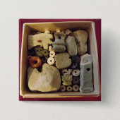 KASTEN ALTE ÄGYPTISCHE AMULETTE, ABZEICHEN BUTTON (Vorderseite)