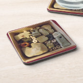 KASTEN ALTE ÄGYPTISCHE AMULETTE Untersetzer (Linke Seite)