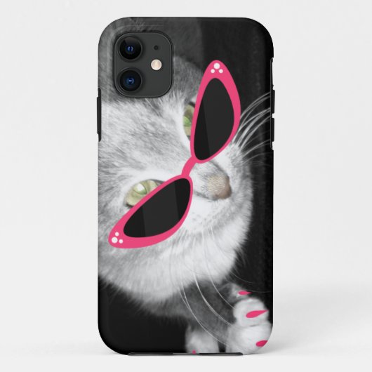 Kasten der Katzen-Sonnenbrille-I des Telefon-5 Case-Mate iPhone Hülle (Rückseite)