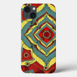 Kasten der Wüsten-Herbst-Rot-Mandala-iPhone6 iPhone 13 Hülle
