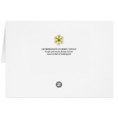 KASTEN IN DER LANDSCHAFT CHIANTI,GELBE BLUME (Rückseite Horizontal)