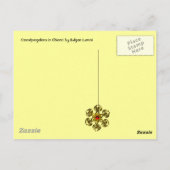 KASTEN IN DER LANDSCHAFT CHIANTI,GELBE BLUME POSTKARTE (Rückseite)