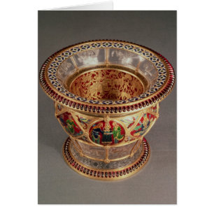 Kasten mit plique-a-jour und Cloisonne