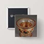 Kasten mit plique-a-jour und Cloisonne Button (Vorne & Hinten)