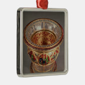 Kasten mit plique-a-jour und Cloisonne Silbernes Ornament (Rechts)