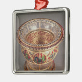 Kasten mit plique-a-jour und Cloisonne Silbernes Ornament (Links)