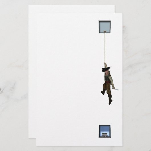 Kasten-Pirat Briefpapier (Vorne/Hinten)