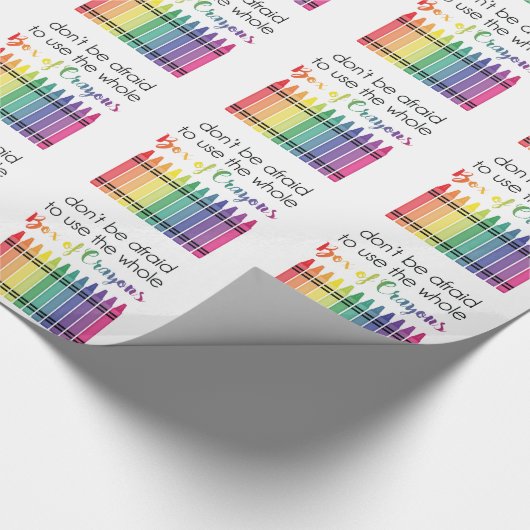 Kasten Zeichenstifte Geschenkpapier (Ecke)