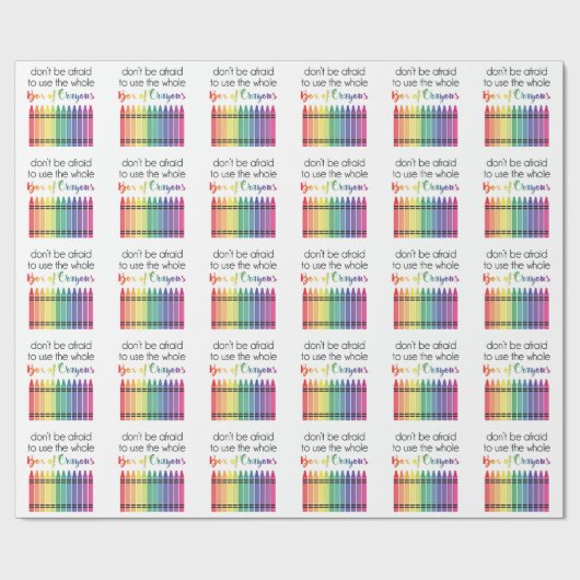 Kasten Zeichenstifte Geschenkpapier (Flach)