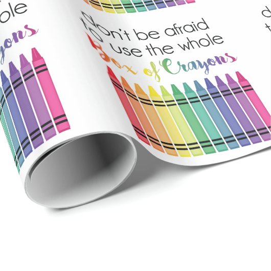 Kasten Zeichenstifte Geschenkpapier (Rolleneckpunkt)