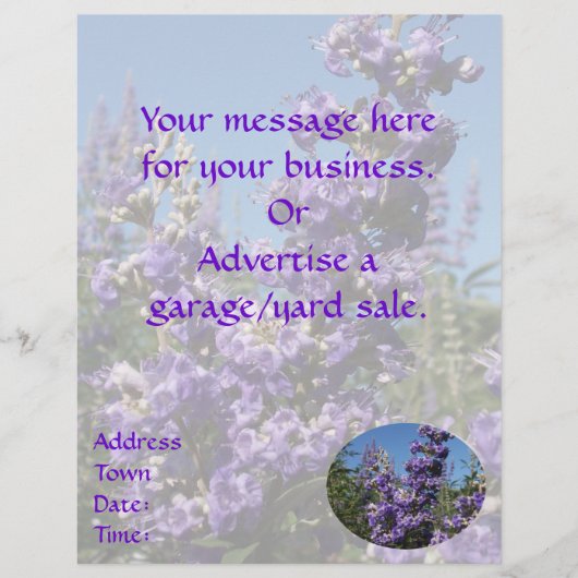 Kastenbaum Purple Flowers Flyer (Vorne)