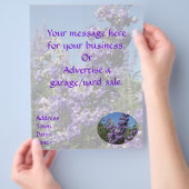 Kastenbaum Purple Flowers Flyer (Hand)