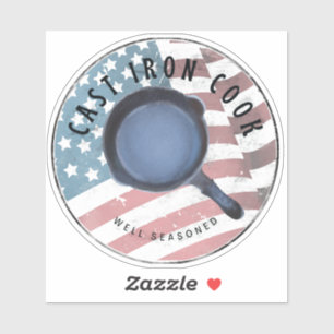 Kasteneisen Koch gut besäumte Aufkleber