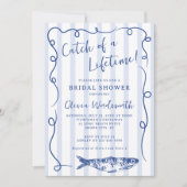 Kastenfisch Whimsical Doodle Brautparty Einladung (Vorderseite)