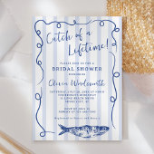 Kastenfisch Whimsical Doodle Brautparty Einladung