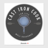 Kastenkoch für das Leben gut gesäubert Aufkleber (Blatt)