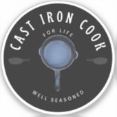 Kastenkoch für das Leben gut gesäubert Aufkleber (Vorderseite)