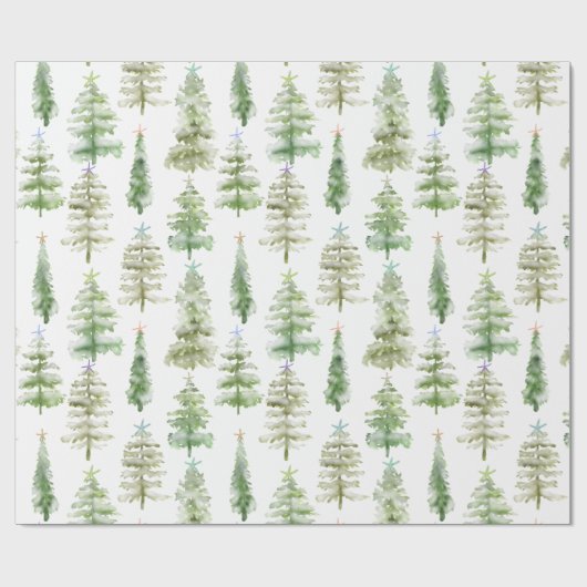 Kastenwälder mit Starfish Weihnachten Geschenkpapier (Flach)