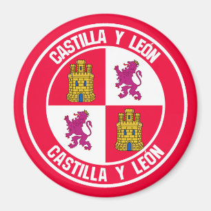 Kastilien-León-RundEmblem Magnet