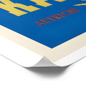 Kastle Ski Austria Oslo 1952 Vintage Ski Poster (Ecke)