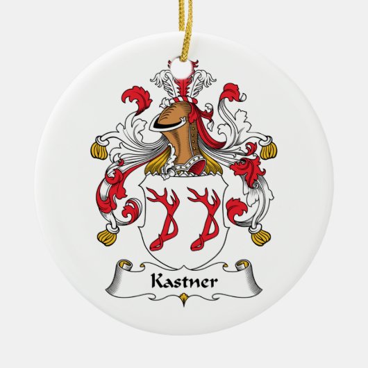 Kastner Familienwappen Keramikornament (Vorne)
