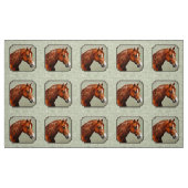 Kastnut Morgan Horse Sage Green Stoff (Fat Quarter (45,7 x 55,9 cm))