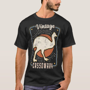 Kasuar Vintage Retro Klassische Tierliebe 1 T-Shirt