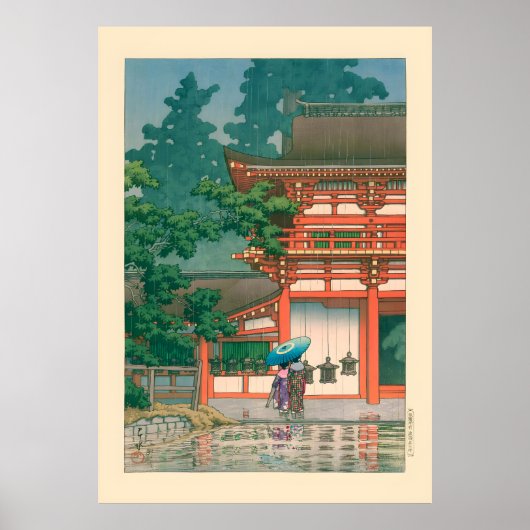 Kasuga Shrine von Kawase Hasui Poster (Vorne)