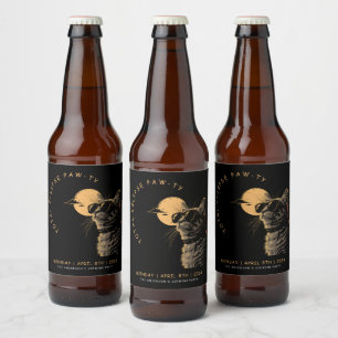 Kat 2024 Gesamtsolarauskitzel Party Invi anzeigen Bierflaschenetikett