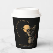 Kat 2024 Gesamtsolarauskitzel Party Invi anzeigen Pappbecher (Vorderseite)