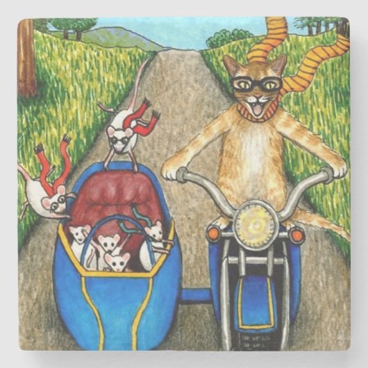 Kat 384 steinuntersetzer (Vorderseite)