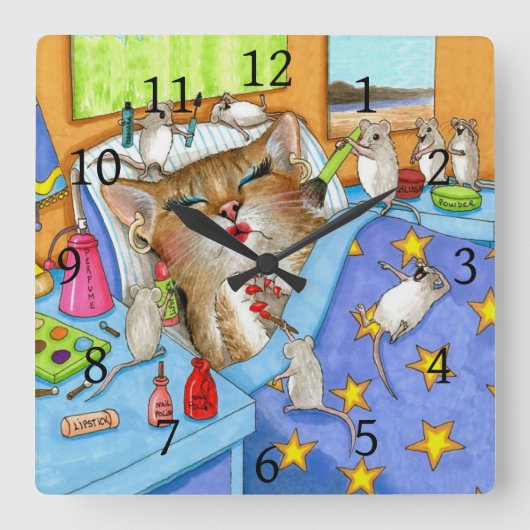 Kat. 508 quadratische wanduhr (Vorderseite)