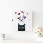 Kat 606 quadratische wanduhr (Zuhause)