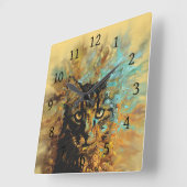 Kat 617 quadratische wanduhr (Winkel)