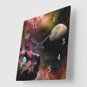 Kat 619 quadratische wanduhr (Winkel)