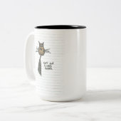 Kat auf Linspapier Zweifarbige Tasse (Vorderseite Links)