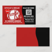 Kat benötigt Niere Business Card Visitenkarte (Vorne/Hinten)