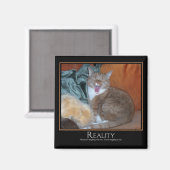 Kat-Demotivator Magnet (Vorderseite/Rückseite)