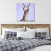 Kat, der nach Seil greift Leinwanddruck (Insitu (Schlafzimmer))