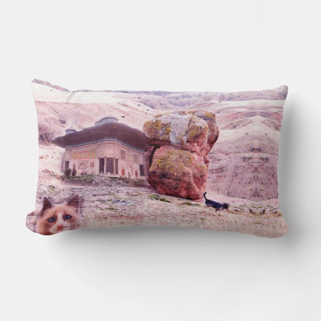 Kat Dof Foto Collage Lumbar Kissen 33 x 53 cm (Vorderseite)