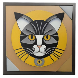 Kat Geometric Artwork Fliese