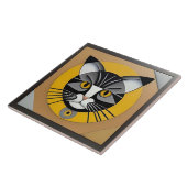 Kat Geometric Artwork Fliese (Seite)