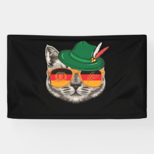 Kat German Flag Oktoberfest Festival Banner