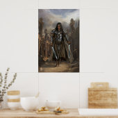 Kat in den Ruinen einer alten Stadt Poster (Küche)