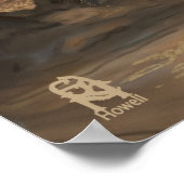 Kat in den Ruinen einer alten Stadt Poster (Ecke)